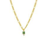 SIMPLE AND FASHIONABLE COLORFUL ZIRCON NECKLACE_CWMM3787