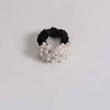 NEW SIMPLE PEARL SCRUNCHIE CUTE FRESH HAIR TIE_CWAHA6774
