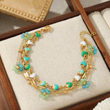 18K STAINLESS STEEL FLOWER BRACELET_CWMM3729