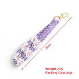 DOPAMINE COLOR DAISY WRIST STRAP KEYCHAIN_CWAB5080