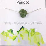 NATURAL CRYSTAL PENDANT NECKLACE WITH CARD_CWAJE1052
