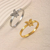 18K DOUBLE LAYER BUTTERFLY STAINLESS BRACELET_CWAJE4608