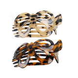 ACETATE PLATE BOW HAIR COMB CLIP NON SLIP HAIRPIN_CWAHA4225