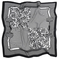 PAISLEY PRINT SATIN SCARF VERSATILE NECK WRAP_CWASC1171