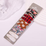 FLORAL EMBROIDERED BB CLIP SET FRESH CUTE_CWAHA6703