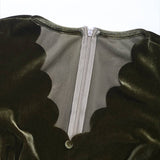 Valentines Day Velvet Elegant Mid-Length Dress