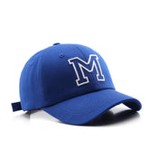 MESH M LETTER EMBROIDERED BASEBALL CAP UNISEX CWAH2837