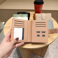 Stone Pattern Bifold Foldable Leather Wallet_Cwab06206