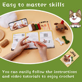 BASA DOG WOOL KNITTED DOLL CROCHET MATERIAL PACK_CWMM0806