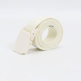SOLID COLOR WOVEN CANVAS BELT WITH PLASTIC BUCKLE_CWABE0675