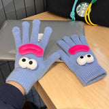 CARTOON KNITTED COLD PROOF TOUCH SCREEN GLOVES_CWAG0179