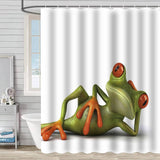HOT SALE DIGITAL PRINTED FROG SHOWER CURTAIN_CWMM1805