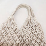 RETRO HOLLOW COTTON ROPE WOVEN BUCKET BAG_CWAB1969