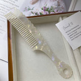 RETRO TORTOISESHELL COLOR HANDLE WAVY COMB_CWMM1082