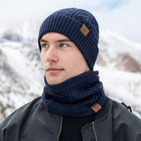 Winter Knitted Plush Warm Wool Three-Piece Suit_Cwmm2795