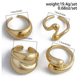 METAL CURVED OPENING ADJUSTABLE RING FOR WOMEN_CWMM3244