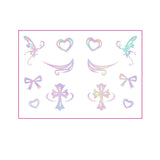 HOLOGRAPHIC EYELINER TATTOOS BUTTERFLY MAKEUP_CWMM8392