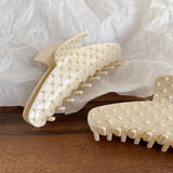 CREAM PEARL HAIR CLAW ELEGANT CHIC BACK CLIP_CWAHA6005