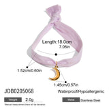 SWEET 18K GOLD PINK LACE BOW PENDANT BRACELET_CWAJE4806