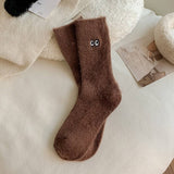 MID TUBE SMALL EYE THICK WARM STACKED SOCKS_CWMS0799