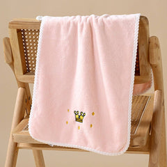 EMBROIDERED THICK CORAL FLEECE BATH TOWEL SET_CWMM2328