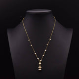 Womens All-Match Tulip Pendant Sweater Necklace