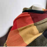 Warm Plaid Scarf Shawl For Women--Soft Winter Wrap_Cwasc1464