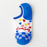 Women Printed Cute Invisible Shallow Boat Socks_Cwms0668