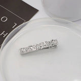 METAL ROSE HAIRPIN SIDE BANGS DUCKBILL CLIP_CWAHA4646