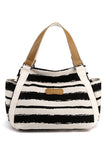 STRIPE PATTERNED DANDY CANVAS BAG_CWAB0518