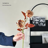 Vintage Ink-Styled Rose Bouquet With Dry Leaves_Cwmm6576