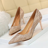 NEW WOMEN SHALLOW POINTED SEQUINED HIGH HEELS_CWSHH0039