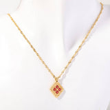 DECEMBER BIRTHSTONE COLORED ZIRCON NECKLACE_CWMM5652