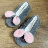 CUTE CARTOON RABBIT HEELED NON SLIP FLOOR SOCKS_CWMS1192