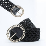 Womens Obi Braided With Large Round Buckle