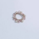 SIMPLE CUTE HAIR TIE SWEET WRINKLED PEARL ELASTIC_CWAHA6772