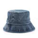 Cwah3202_Casual Denim Fashion Sun Protection Bucket Hat