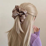 NEW RETRO GENTLE FLOWER HAIR SCRUNCHIES_CWAHA1741