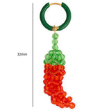 FASHION STAINLESS STEEL FRUIT SERIES EARRINGS_CWAJE5116