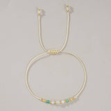 White Crystal Combination Beaded Bracelet_Cwab4625