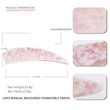 HORN POINTED TAIL COMB ACETATE CARVED FLOWER COMB_CWAHA4185