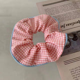 2024 NEW FOREST FLORAL PLAID HAIR TIE_CWAHA1371