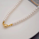 TEMPERAMENT PEARL HEART SHAPE MAGNETIC NECKLACE_CWAJE1688