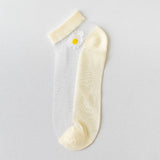 SUMMER WOMENS BREATHABLE PRINT SHEER SOCKS_CWMS0408