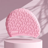 Womens Silicone Swim Cap Long Hair Waterproof_Cwmm6717