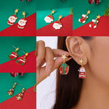 NEW CHRISTMAS BELL ASYMMETRICAL EARRINGS_CWAJE2388