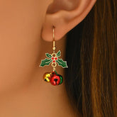 FASHION CHRISTMAS PENDANT COLORFUL BELL EARRINGS_CWMM2624