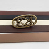 Women Retro Copper Snap Fastener Waist Belt_Cwabe0182