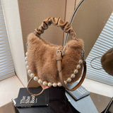 Winter Versatile Shoulder And Crossbody Plush Bag_Cwab3972