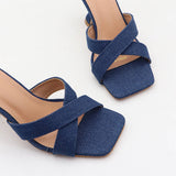 Women Versatile Outer Wear High Heel Slippers